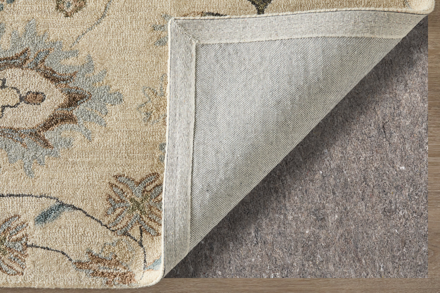 Springfield Transitional Floral & Botanical/Moroccan Ivory/Tan/Gray - Feizy Rug