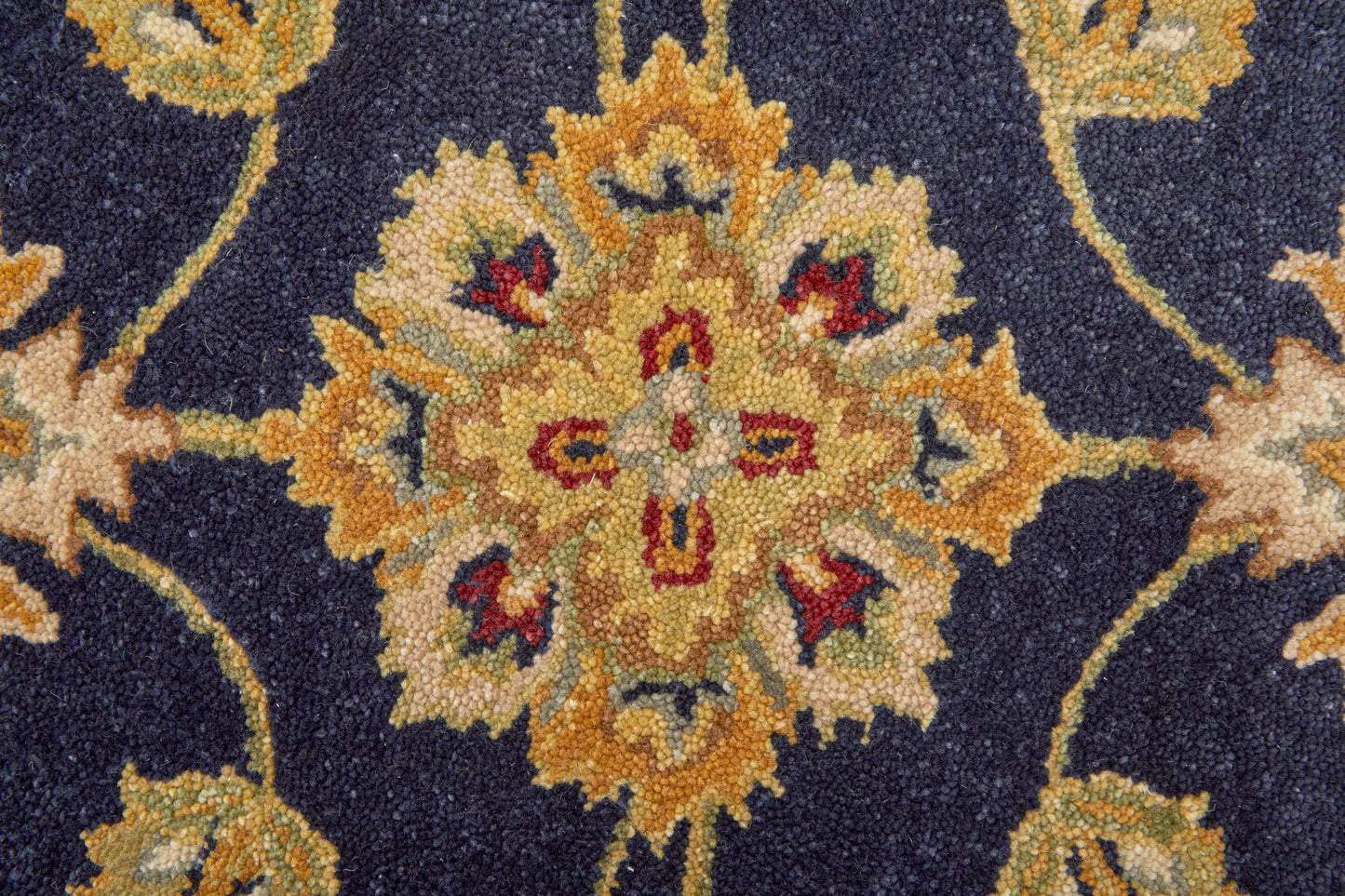 Wagner Traditional/Classic/Vintage Oriental/Persian/Bordered Blue/Red/Gold - Feizy Rug