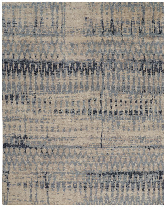 Palomar Transitional/Casual/Farmhouse Blue/Tan Area Rug