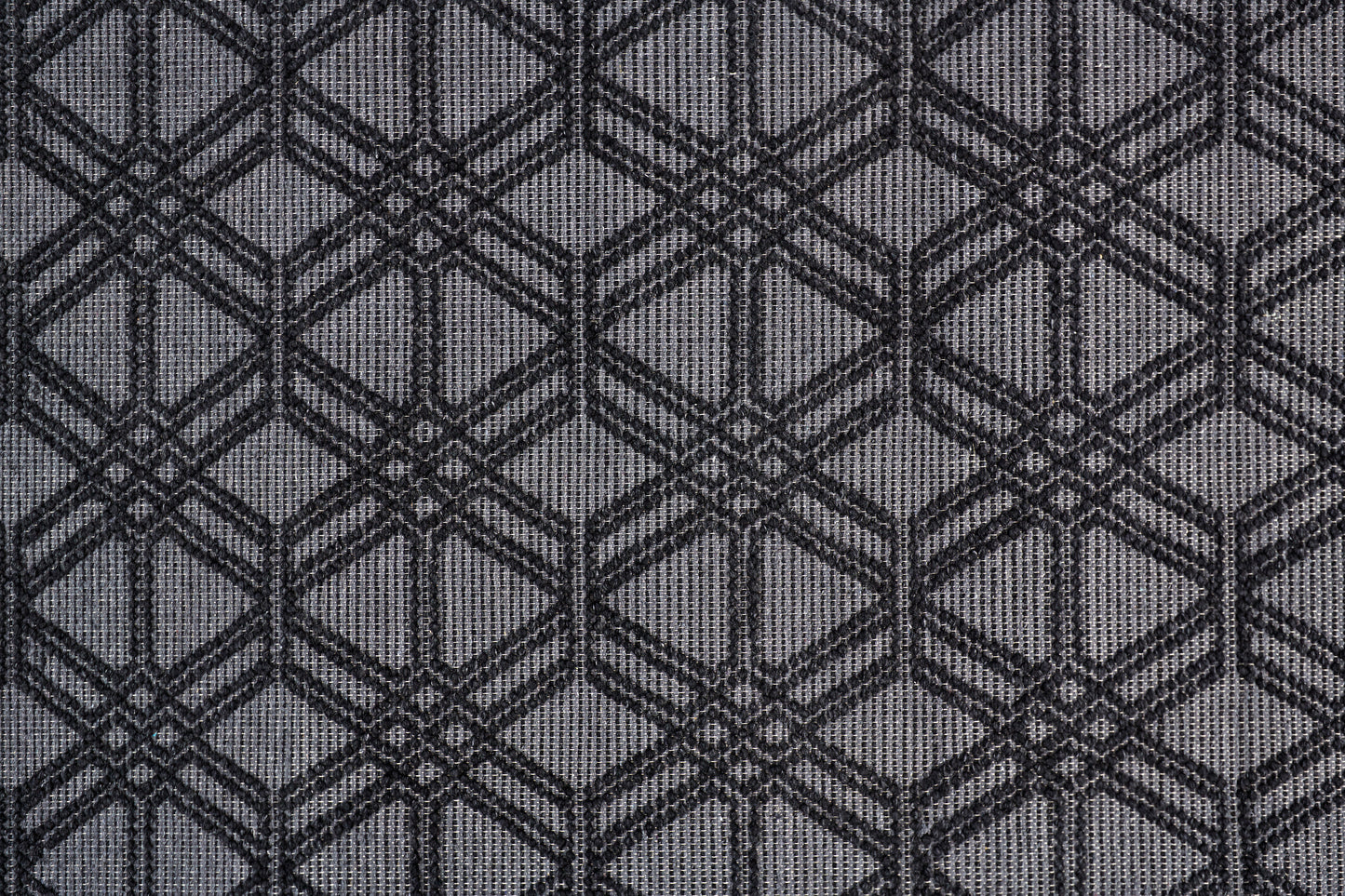 Phoenix Transitional/Farmhouse/Scandinavian Diamond/Trellis & Lattice Black/Gray - Feizy Rug