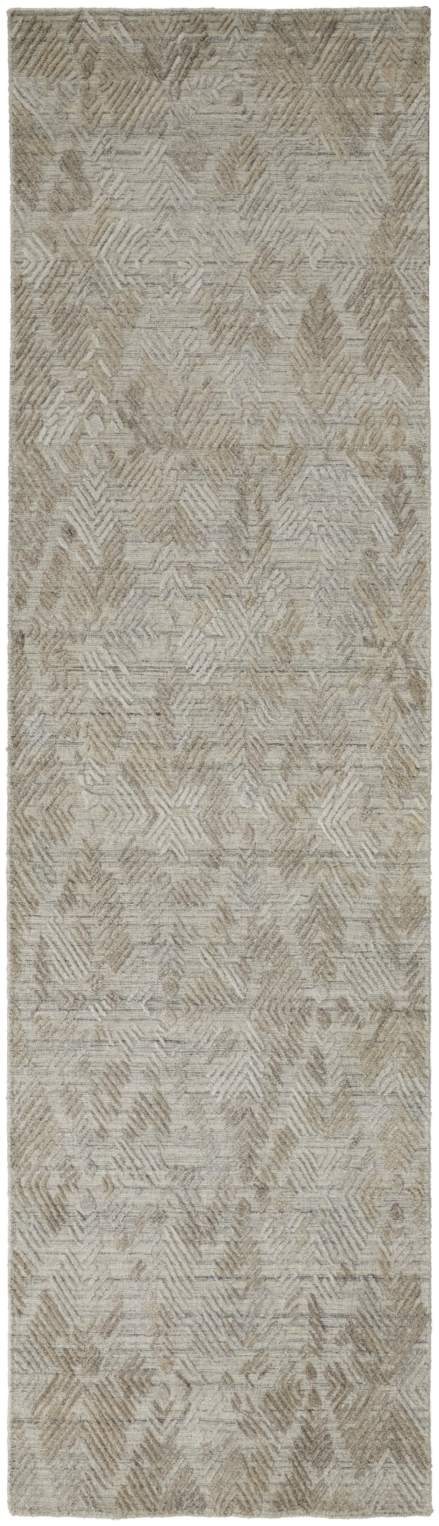 Elias Modern/Casual Gray/Taupe Runner