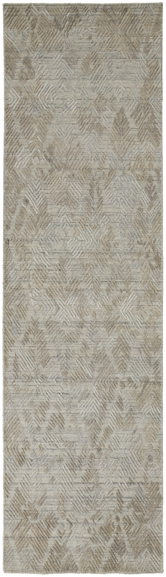 Elias Modern/Casual Gray/Taupe Runner