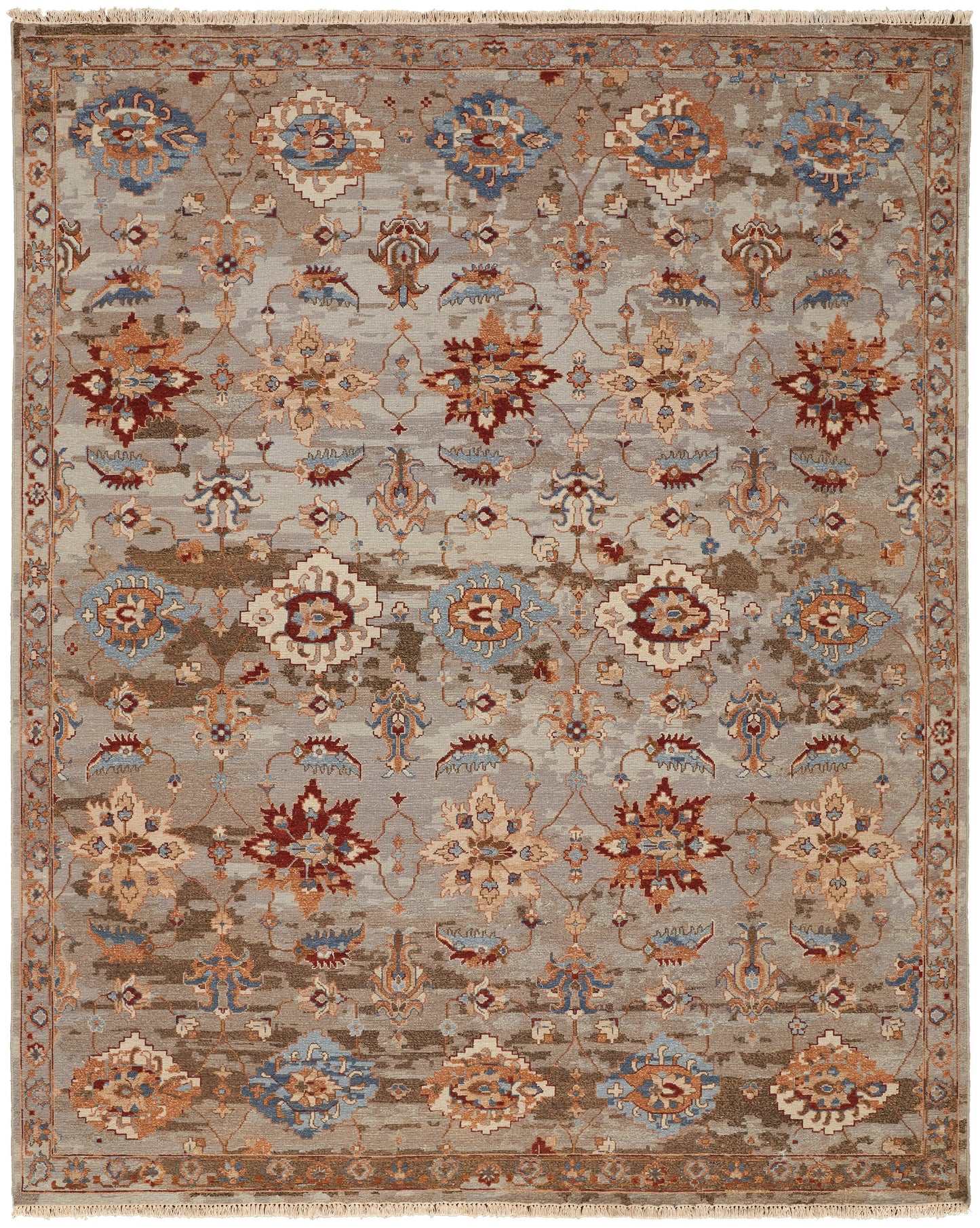 Leylan Transitional/Casual Brown/Tan/Gray Area Rug