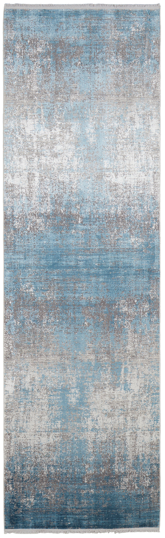 Cadiz Modern/Casual Blue/Gray/Silver Runner  Feizy Rugs Small Parcel,Feizy Rugs,Cadiz,Blue/Gray/Silver,3'1" x 10',Runner,Viscose/Acrylic,Modern/Casual,Turkey
