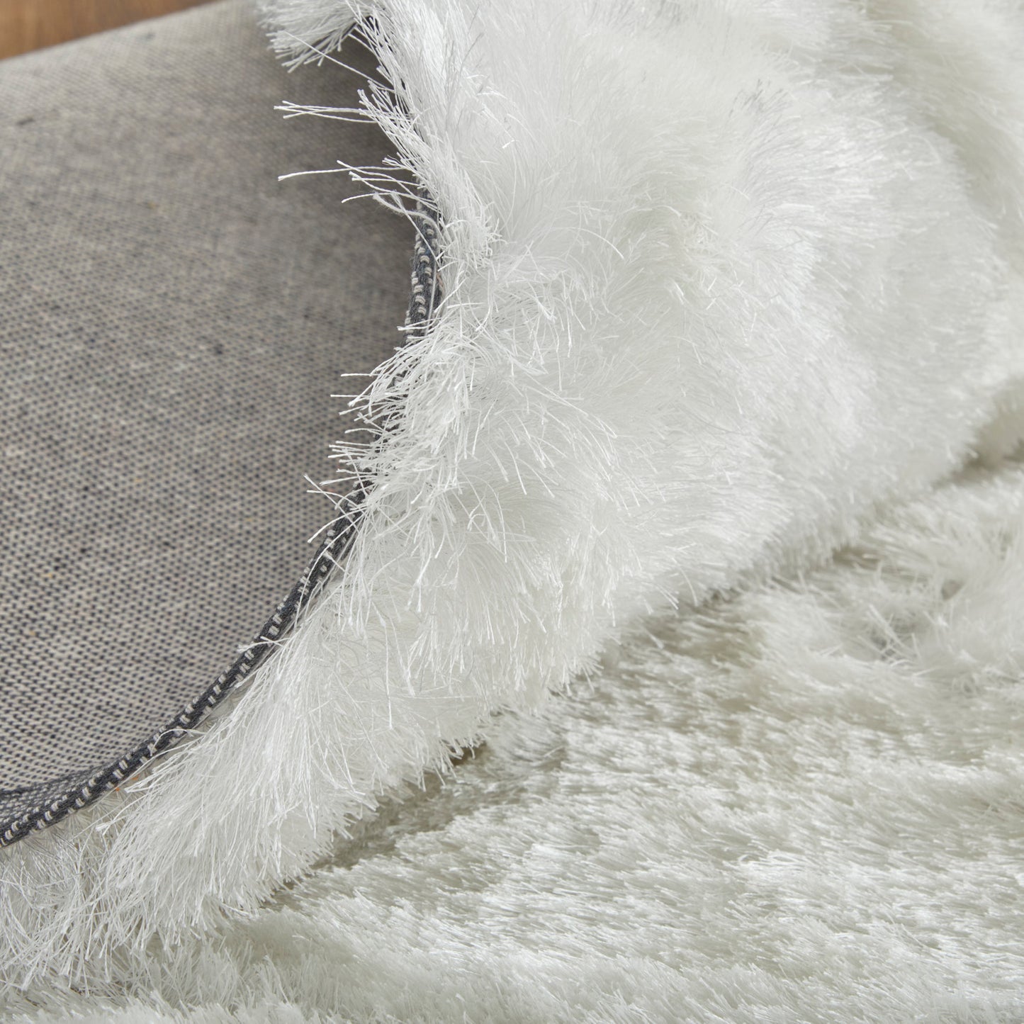 Indochine Modern/Luxury & Glam/Casual Solid White - Feizy Rug