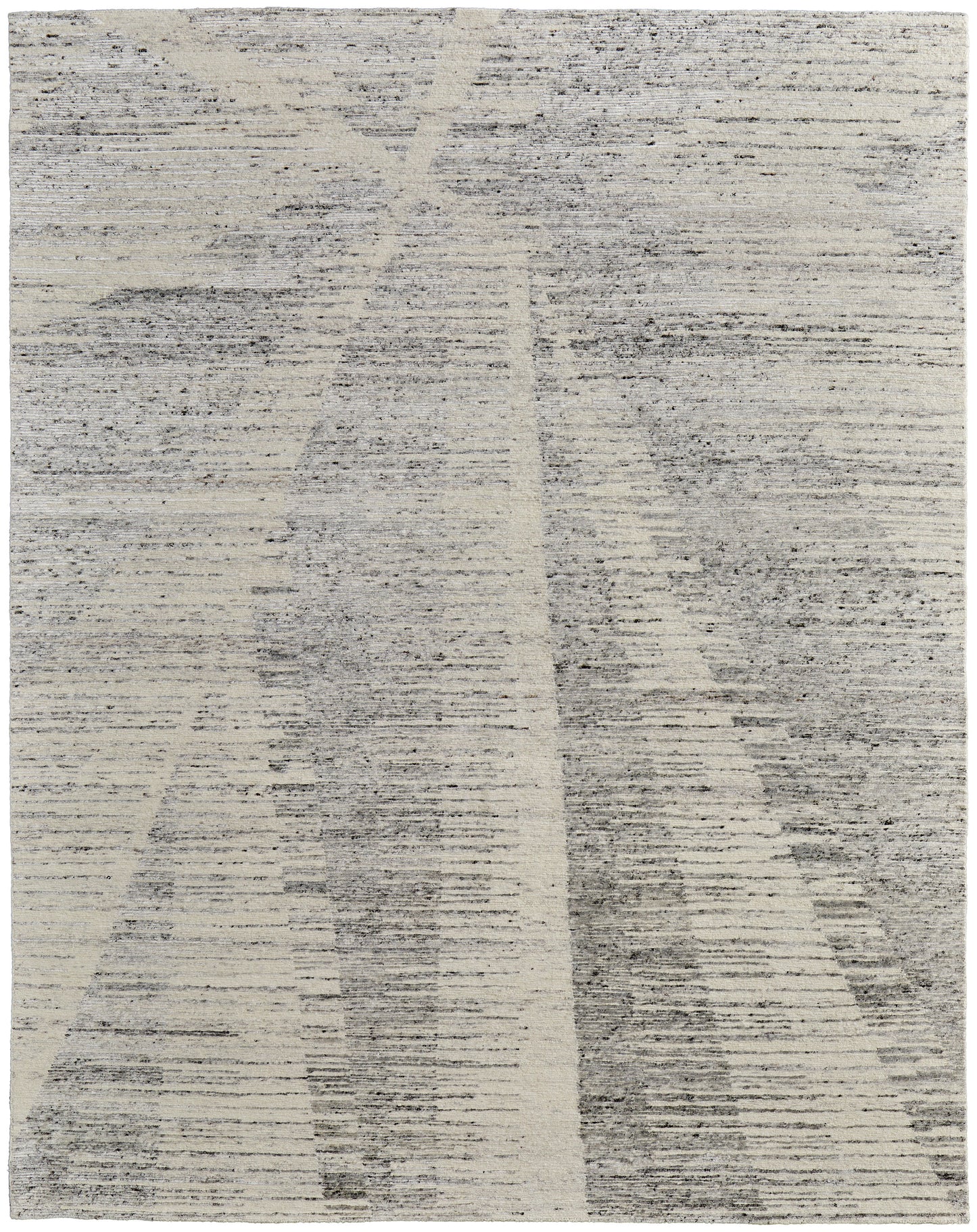 Brighton Modern/Casual/Global Ivory/Gray Area Rug