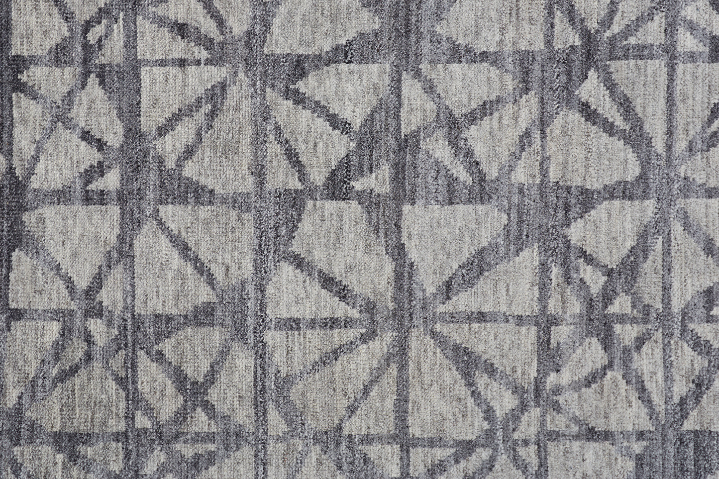 Vivien Modern/Industrial Geometric Gray - Feizy Rug