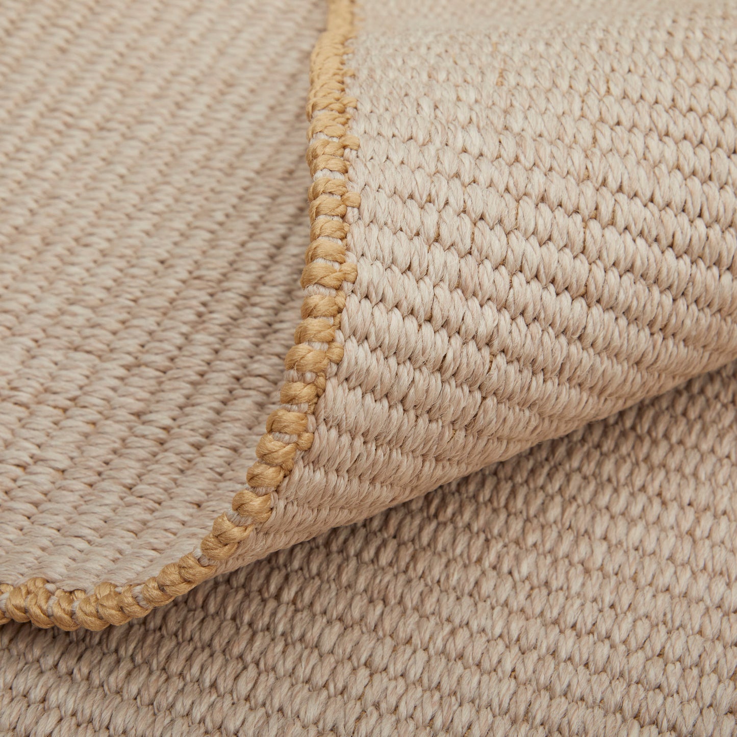 Theo Modern/Casual Solid Ivory/Tan - Feizy Rug