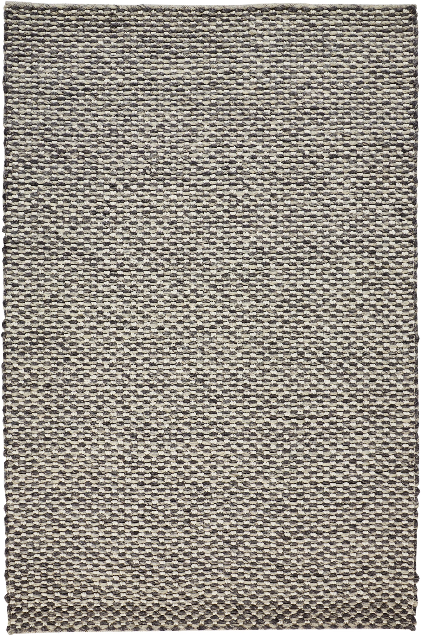 Berkeley Transitional/Scandinavian Solid Gray/Ivory - Feizy Rug