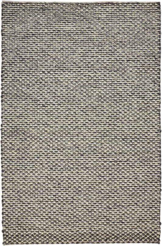 Berkeley Transitional/Scandinavian Solid Gray/Ivory - Feizy Rug
