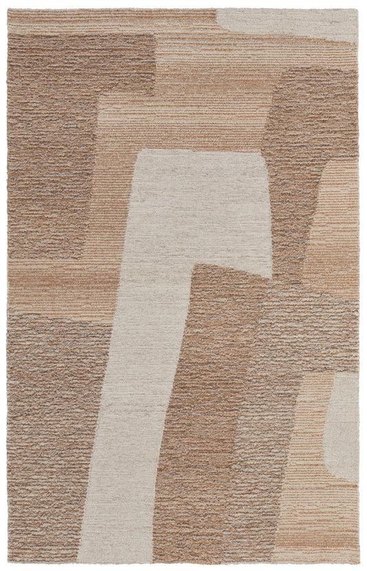 Pollock Modern/Casual/Bohemian & Eclectic Abstract/Color Block Brown/Tan/Ivory - Feizy Rug