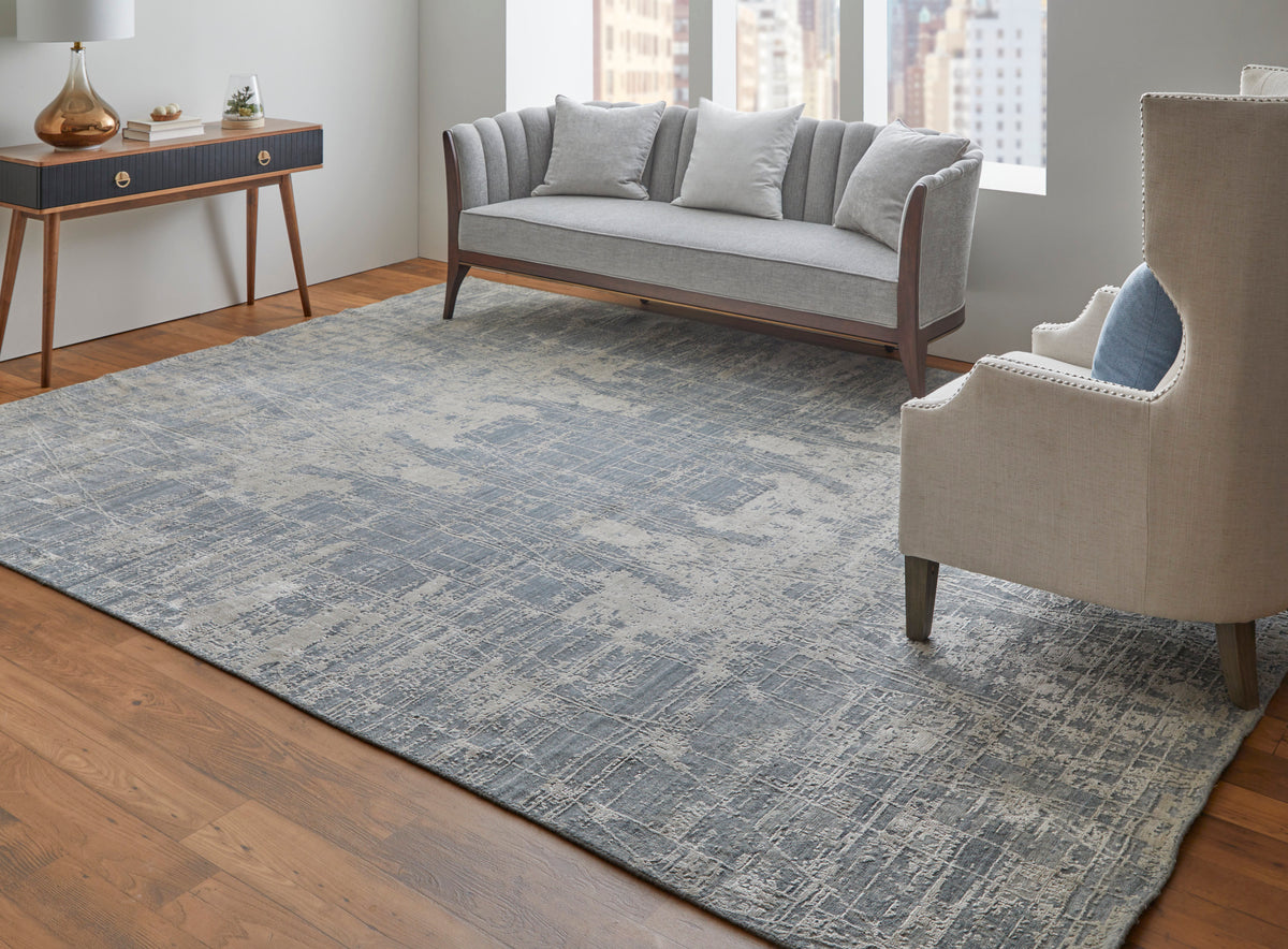 Eastfield Modern/Casual Abstract/Distressed Gray 69A0 - Feizy Rug