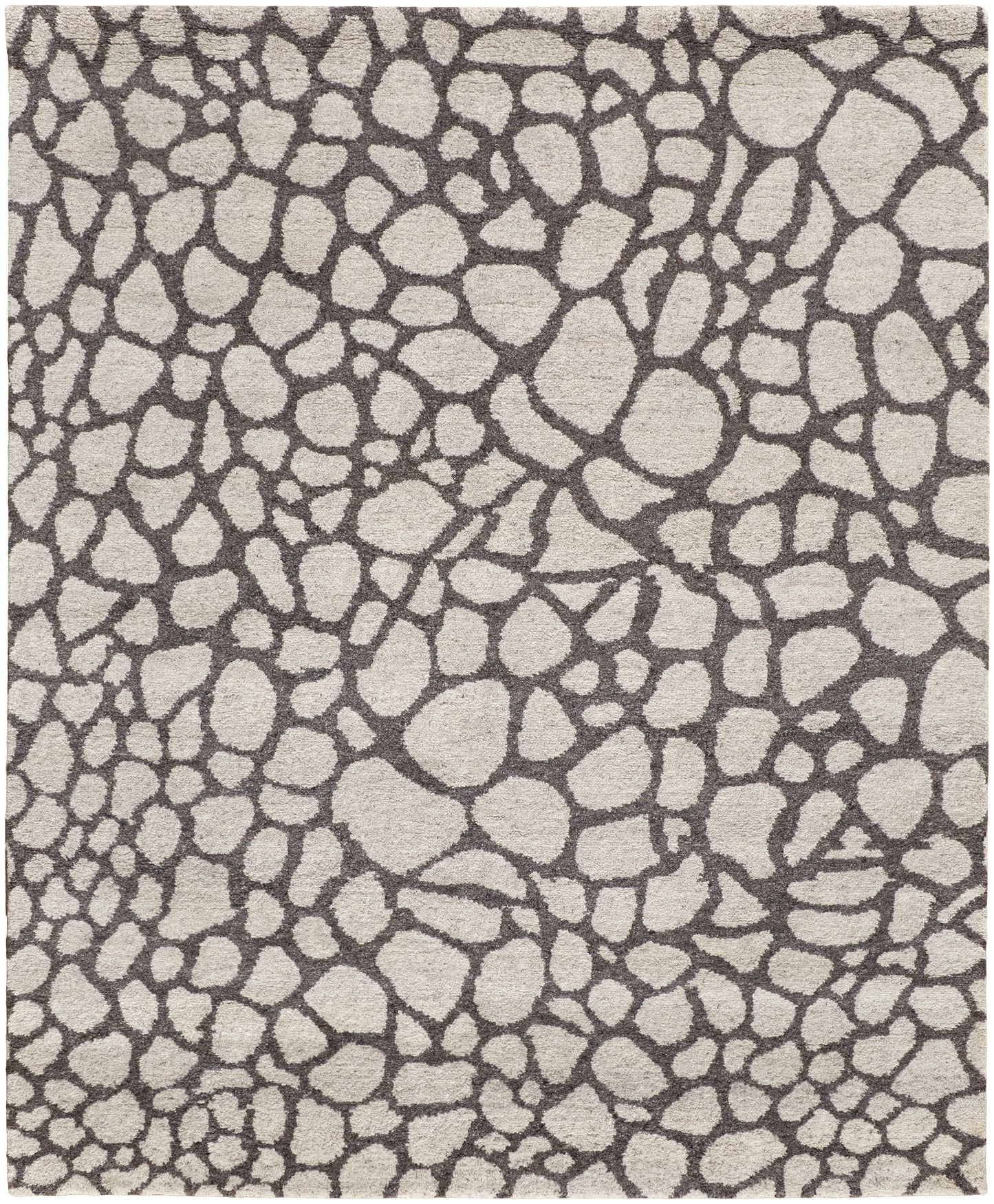 Belden Transitional/Casual/Farmhouse Abstract/Animal Print/Distressed Ivory/Gray - Feizy Rug
