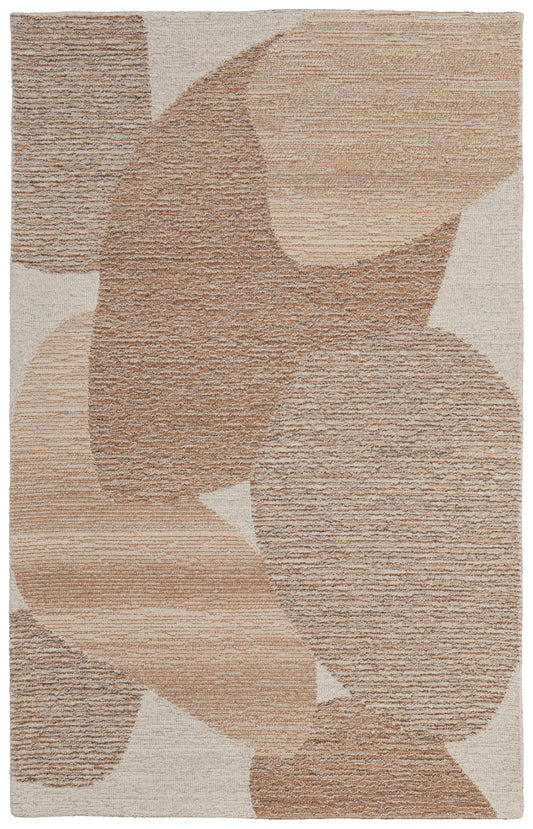Pollock Modern/Casual/Bohemian & Eclectic Watercolor/Abstract Brown/Tan/Ivory - Feizy Rug