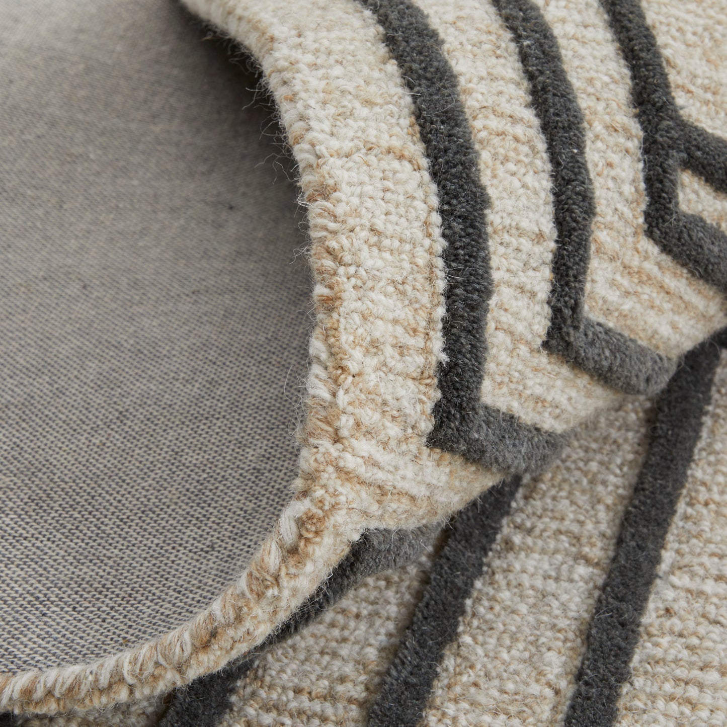 Gansett Modern/Casual Geometric/Stripes Tan/Brown - Feizy Rug