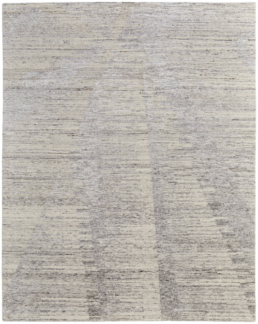 Brighton Modern/Casual/Global Ivory/Taupe/Silver Accent Rug