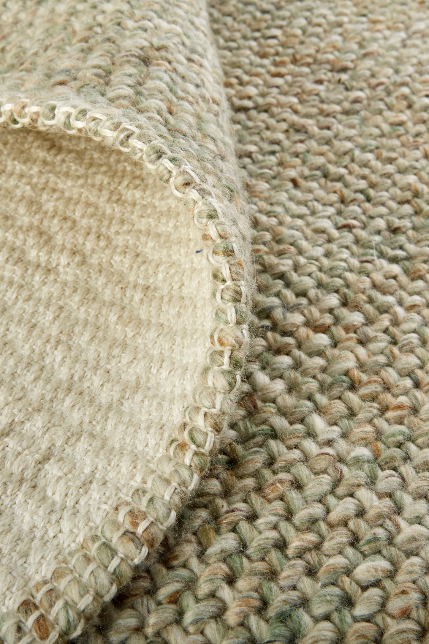 Naples Transitional/Casual/Nautical & Coastal Solid/Stripes Green/Tan - Feizy Rug
