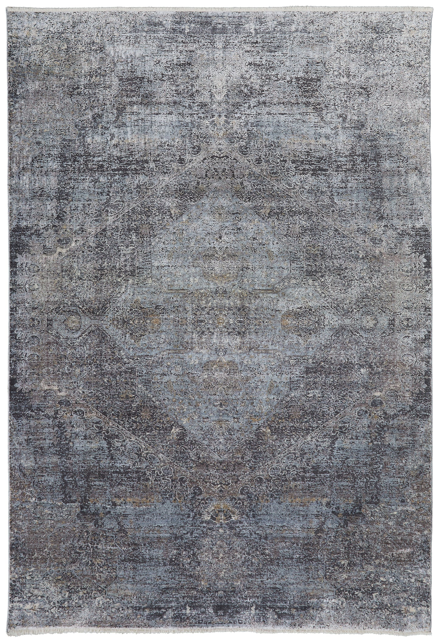 Sarrant Transitional/Casual/Bohemian & Eclectic Gray/Silver/Ivory Area Rug