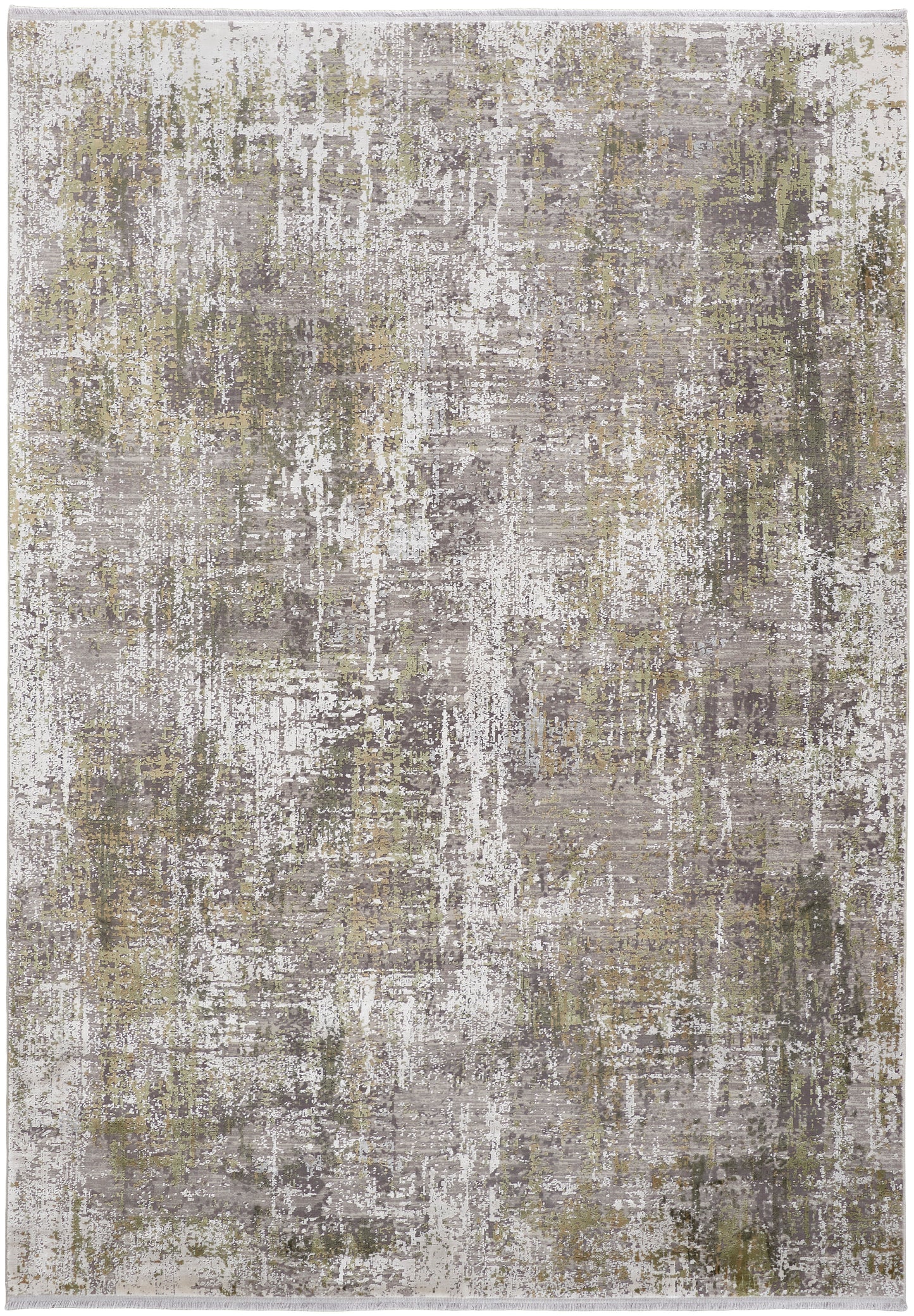 Cadiz Modern/Casual Green/Gray/Ivory Area Rug