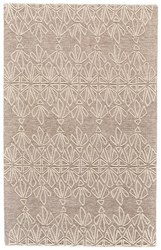 Enzo Transitional/Global Geometric Tan/Ivory - Feizy Rug