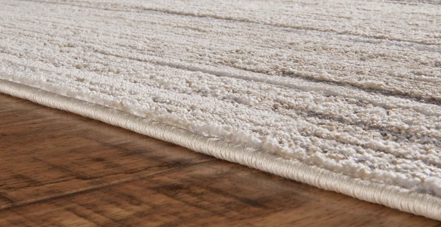 Micah Modern/Industrial Black/Gray Accent Rug