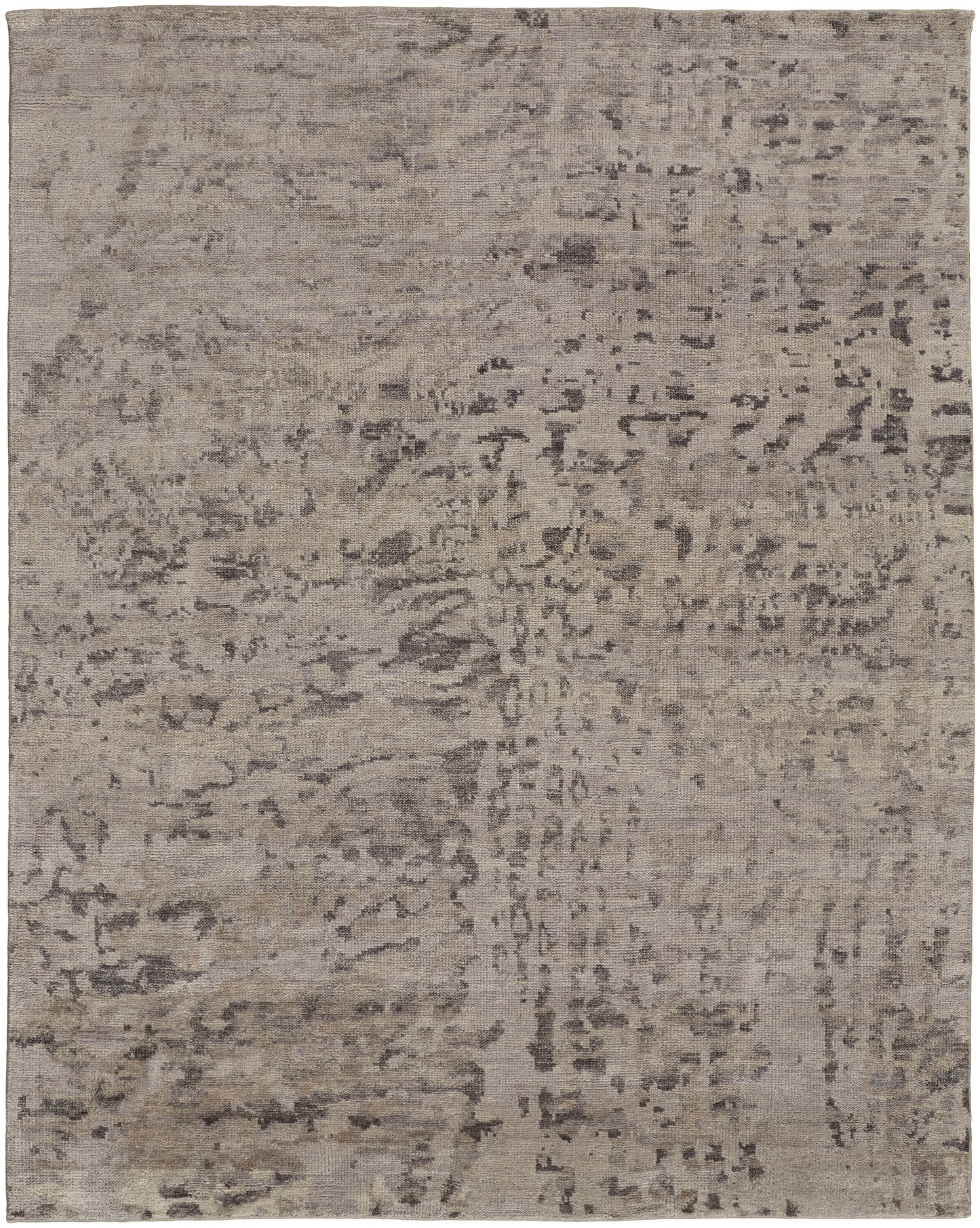 Wyman Transitional/Casual Abstract/Distressed Ivory/Gray - Feizy Rug