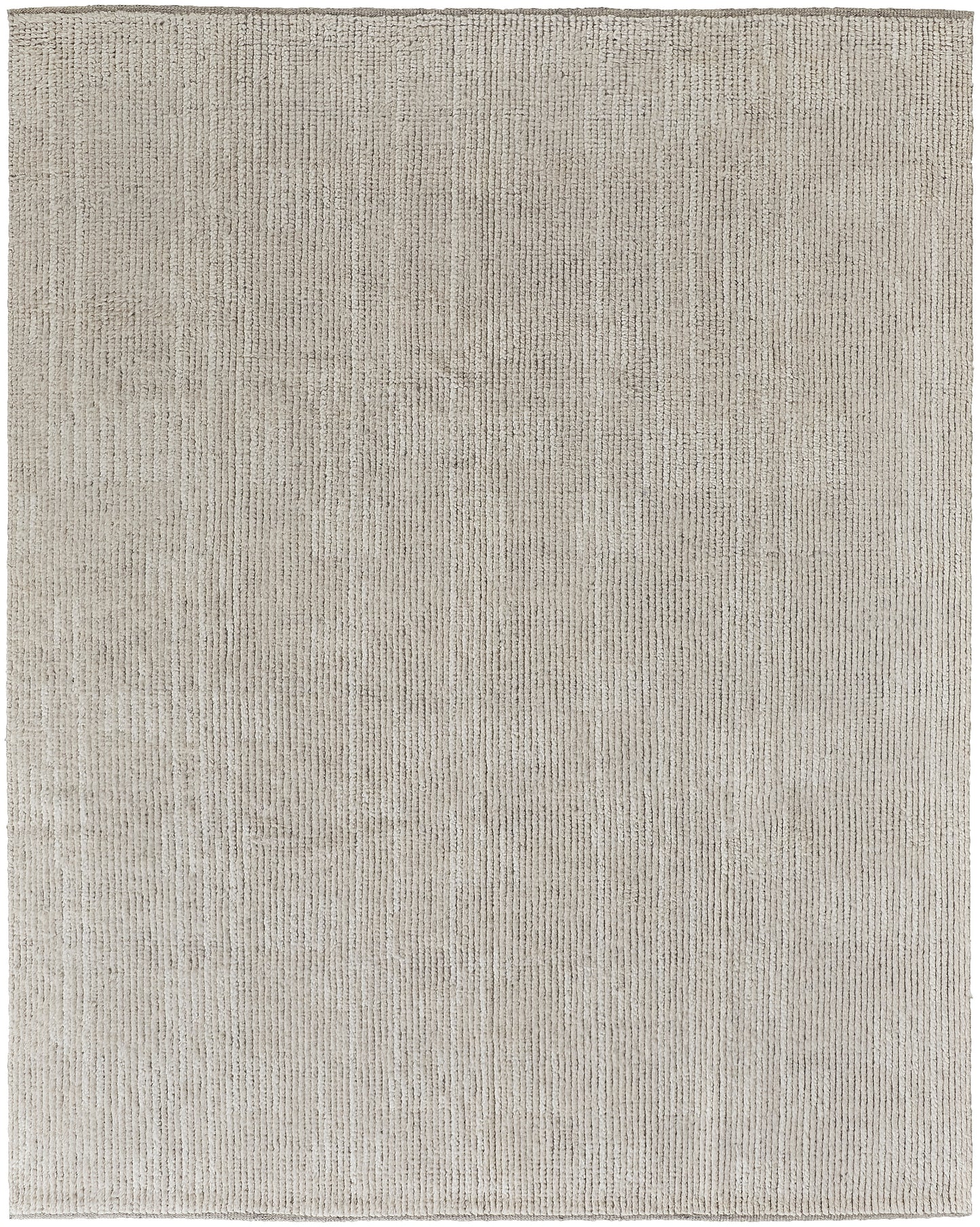 Alford Modern/Classic/Industrial Solid Ivory/Tan - Feizy Rug