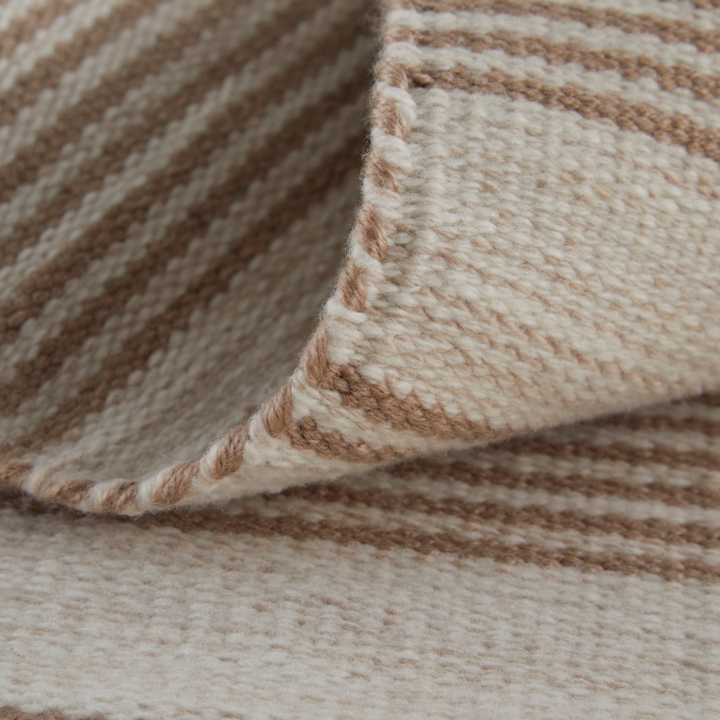 Duprine Transitional/Casual/Nautical & Coastal Stripes/Geometric Ivory/Taupe - Feizy Rug