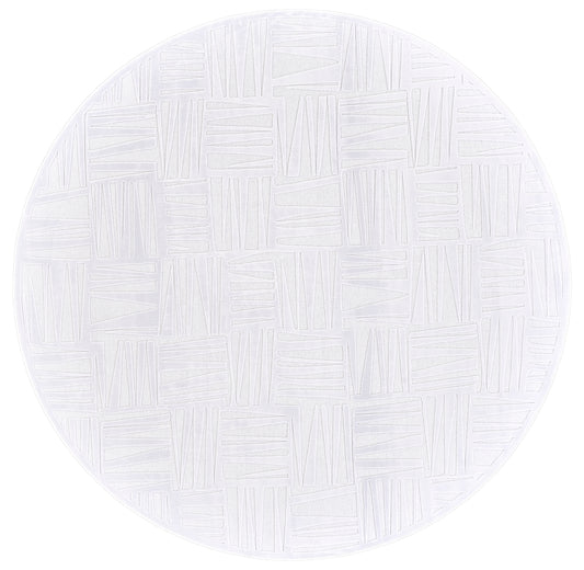 Saphir Mira Modern/Mid-Century Modern Geometric White - Feizy Rug