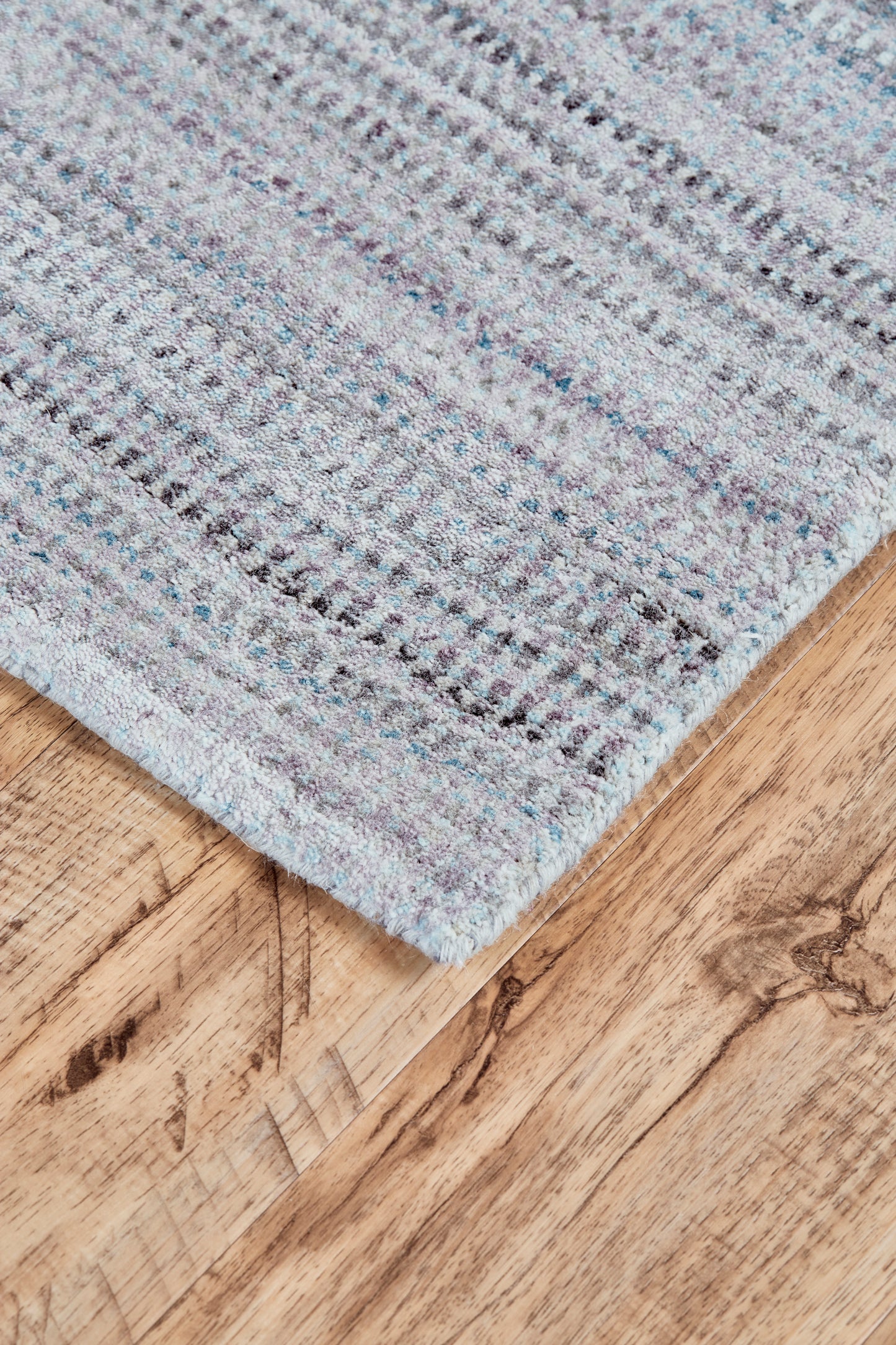 Milan Modern/Industrial Gradient & Ombre Blue/Gray/Purple - Feizy Rug