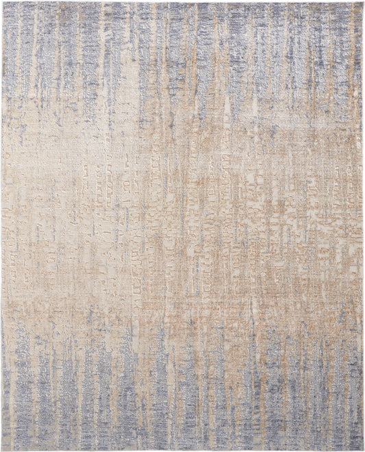 Laina Transitional/Industrial Tan/Brown/Blue Accent Rug