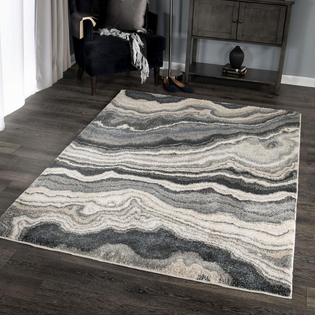 Mystical 7010 Taupe Inkwell Rug - Orian