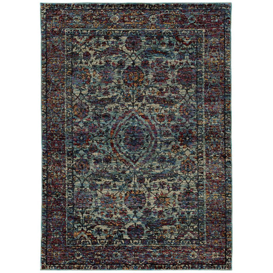 ANDORRA 6846b Blue Rug - Oriental weavers