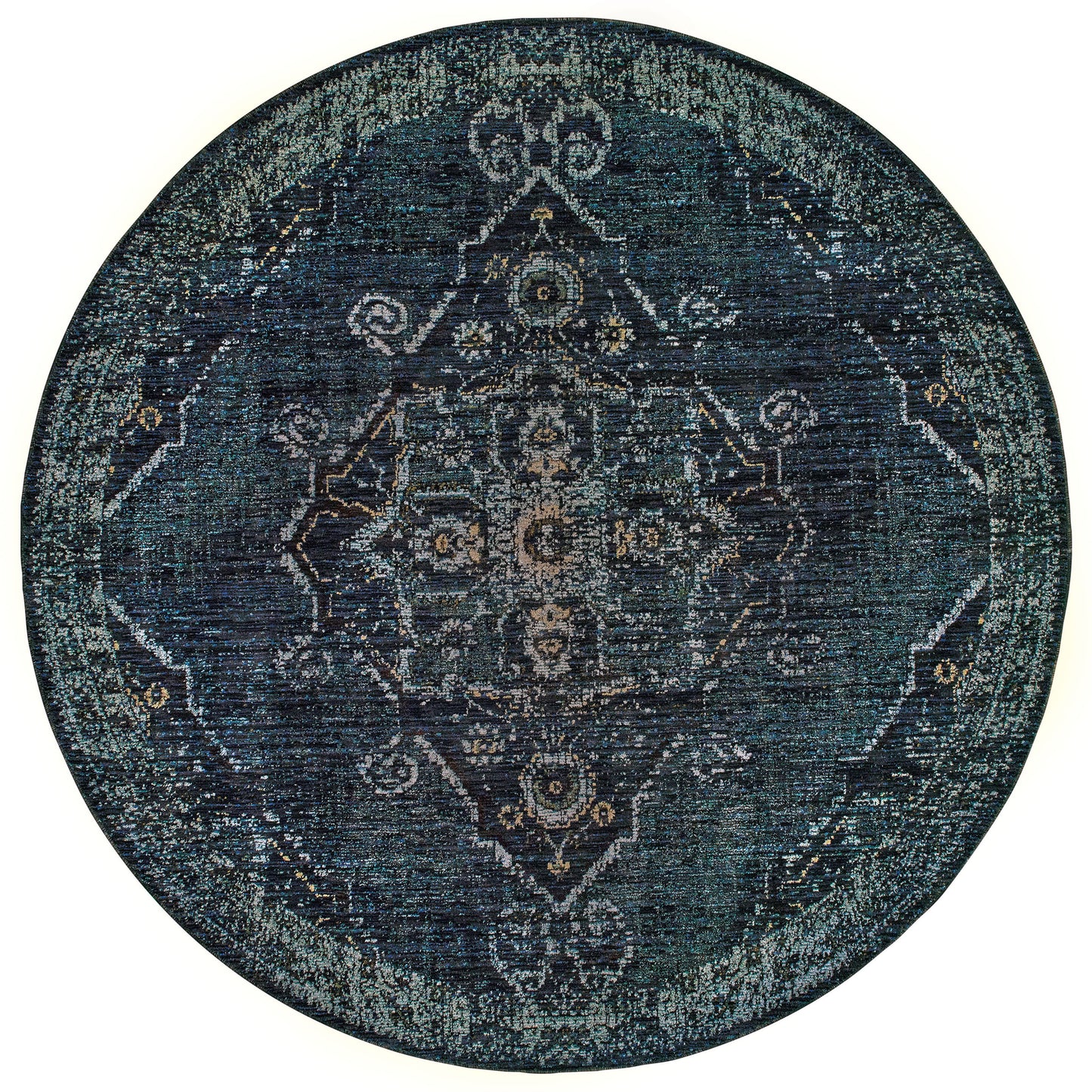 ANDORRA 7135F Blue, Blue Rug - Oriental Weavers