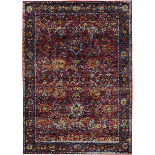 ANDORRA 7153A Red, Purple Rug - Oriental Weavers