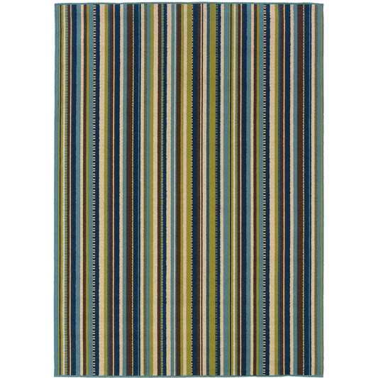 CASPIAN 1004X Blue, Brown Rug - Oriental Weavers