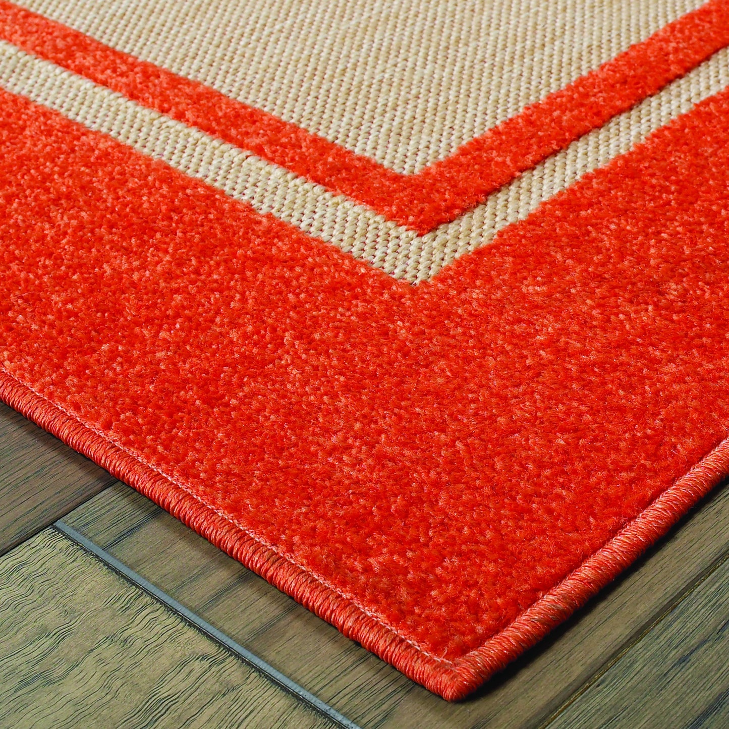 CAYMAN 5594Q Sand, Orange Rug - Oriental Weavers