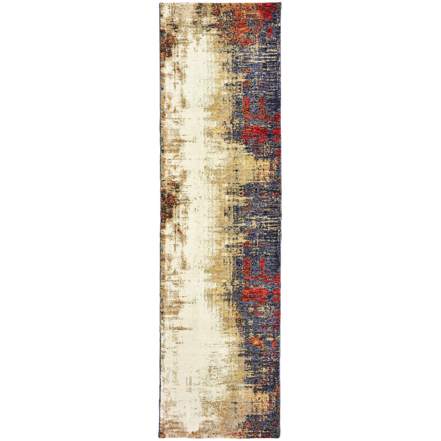 EVOLUTION 8001A Ivory, Red Rug - Oriental Weavers