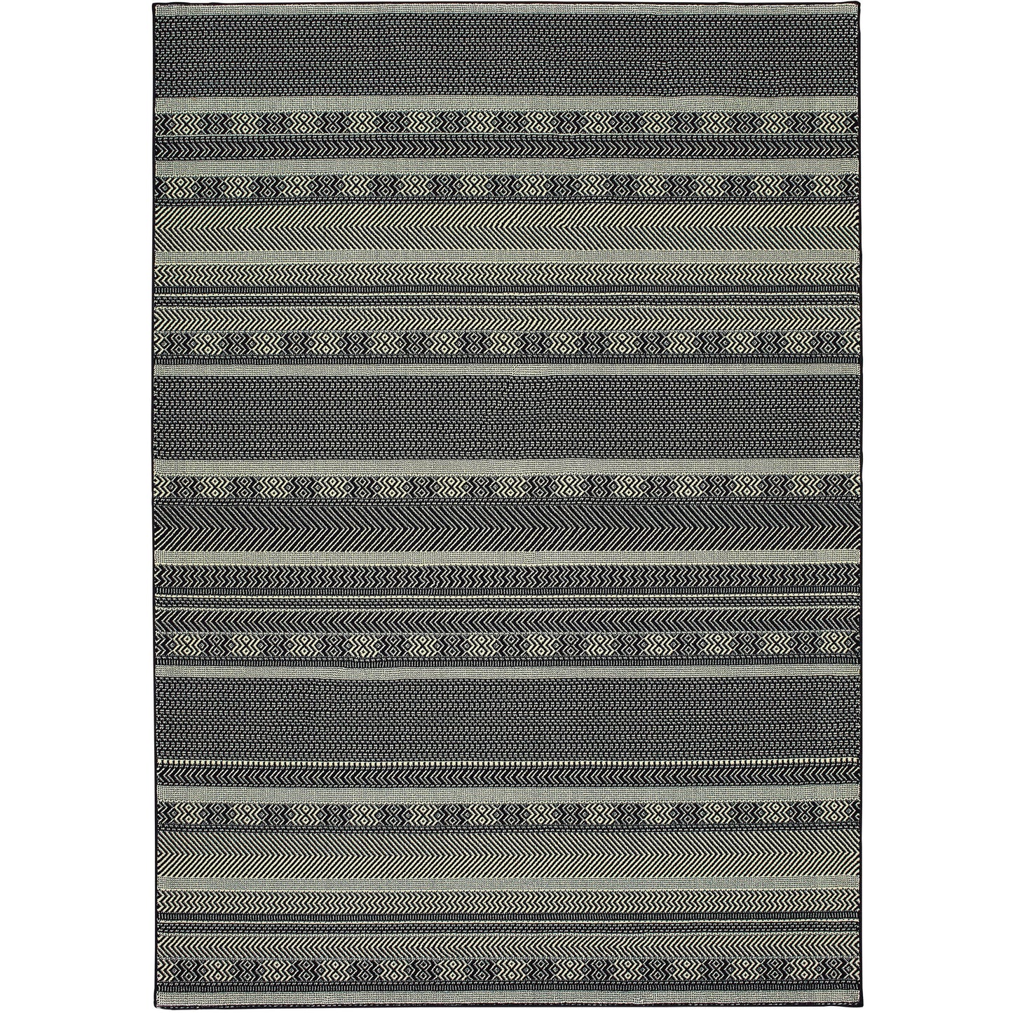 LUNA 1802K Black, Ivory Rug - Oriental Weavers
