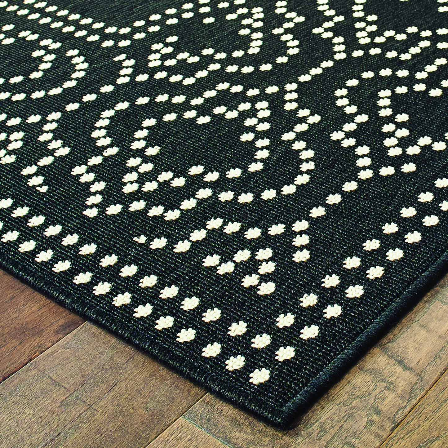 MARINA 1247K Black, Ivory Rug - Oriental Weavers