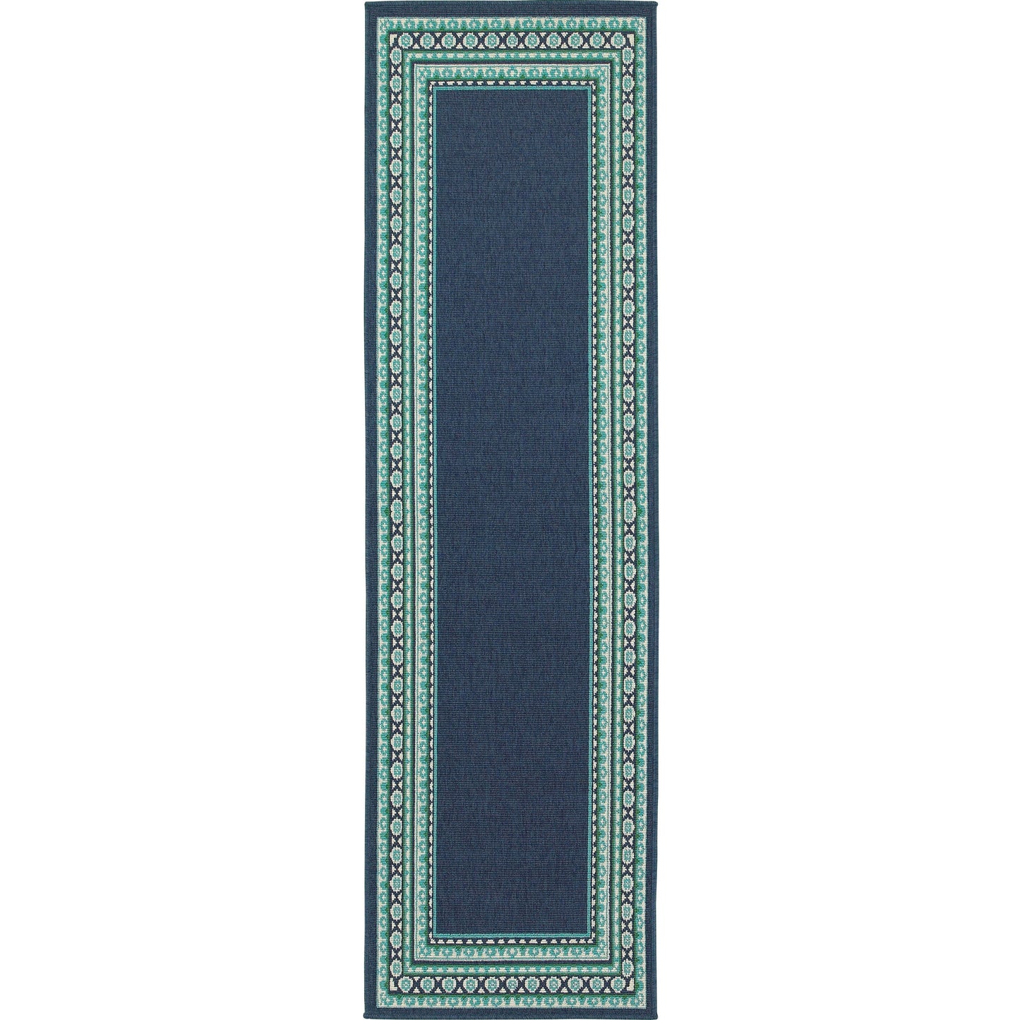 MERIDIAN 9650B Navy, Green Rug - Oriental Weavers