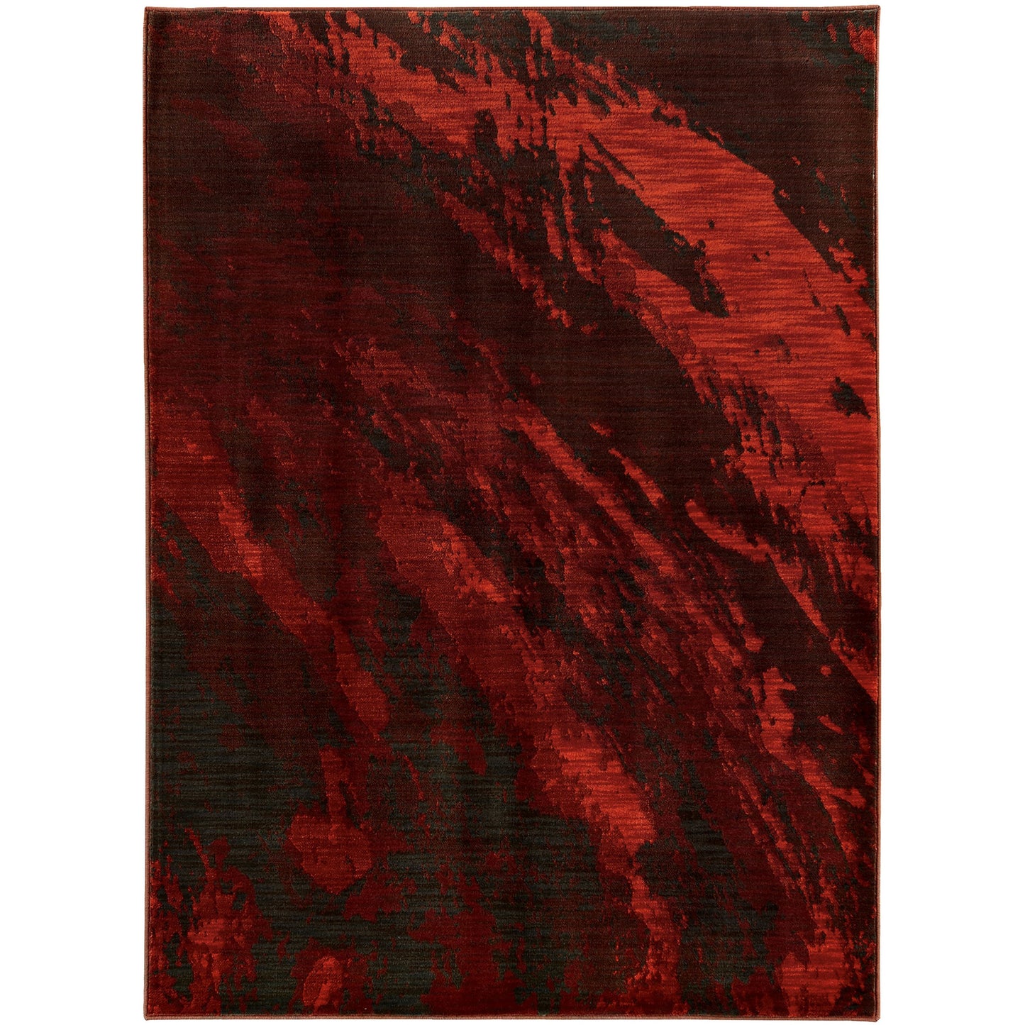 SEDONA 6367B Red, Charcoal Rug - Oriental Weavers