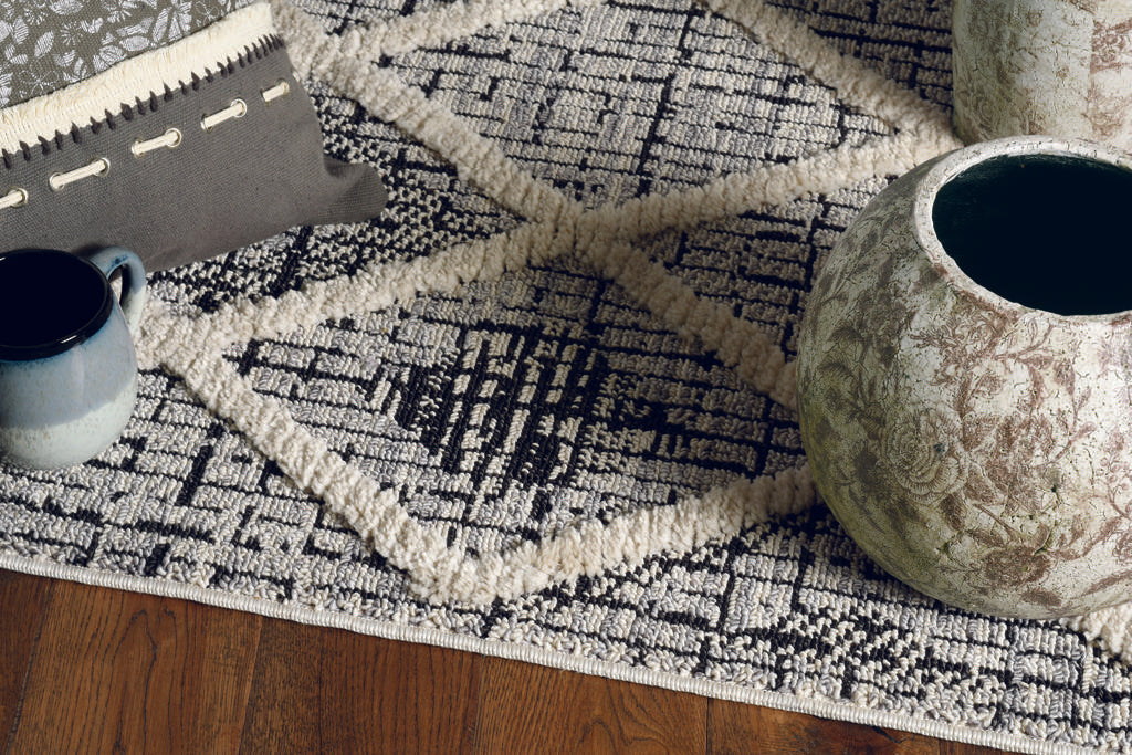 Willow 1101 Charcoal Rug - Kas