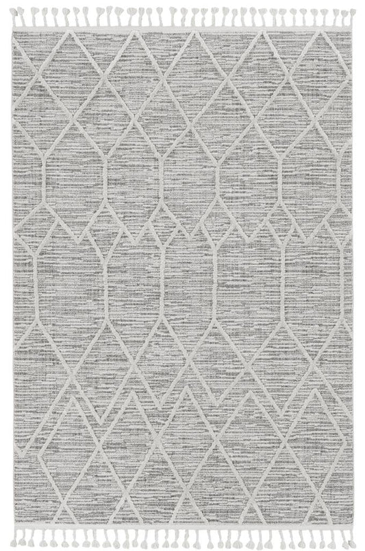 Willow 1102 Ivory Grey Rug - Kas