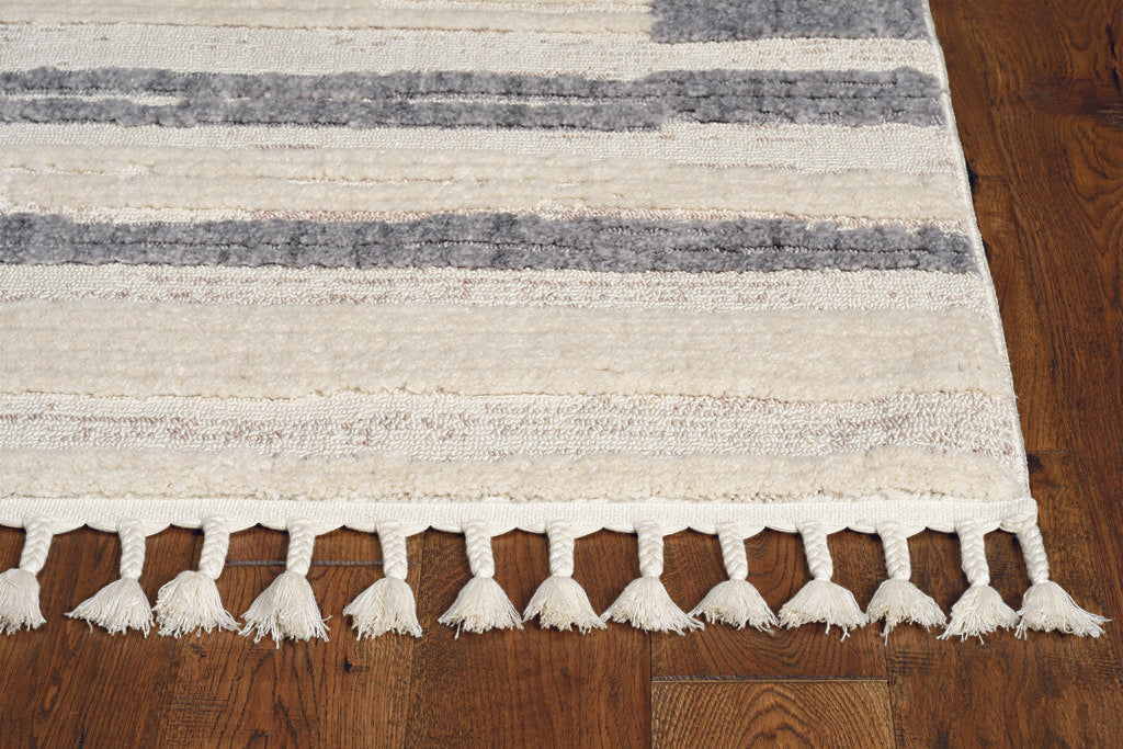 Willow 1106 Ivory Grey Rug - Kas
